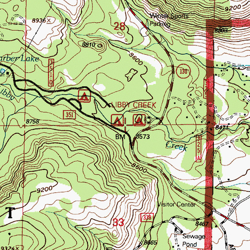 Topographic Map of Libby Creek Picnic Ground, WY