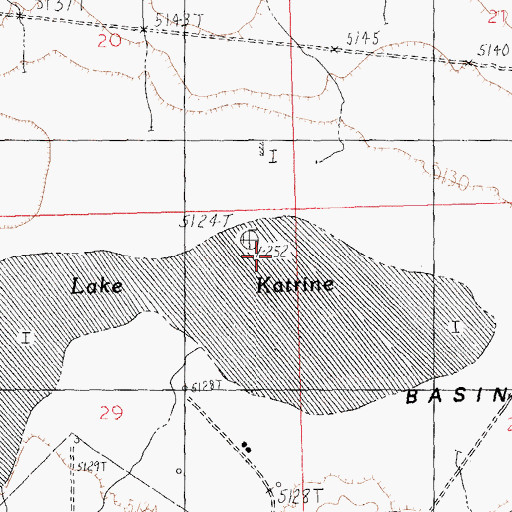 Topographic Map of Loch-Katrine Bird Reservation, WY