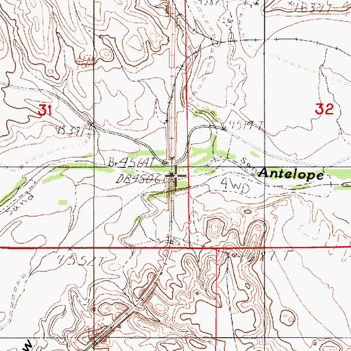 Topographic Map of Logan Draw, WY