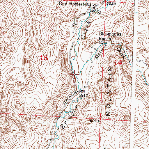 Topographic Map of Maimes Creek, WY