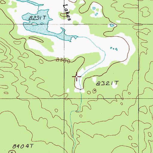 Topographic Map of Plateau Trail, WY
