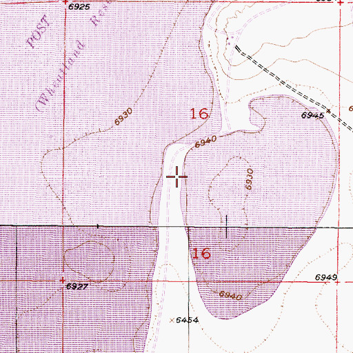 Topographic Map of Post Lake, WY