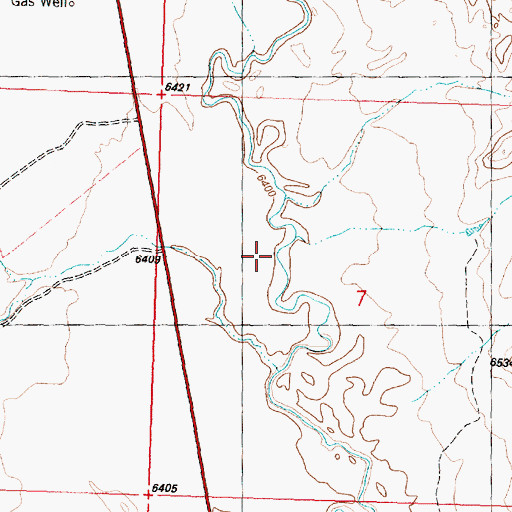 Topographic Map of Robbers Gulch, WY