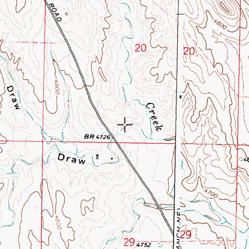 Topographic Map of Sand Draw, WY