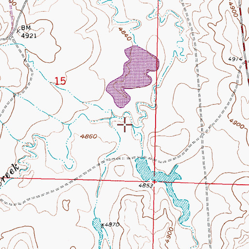 Topographic Map of Schlicht Draw, WY