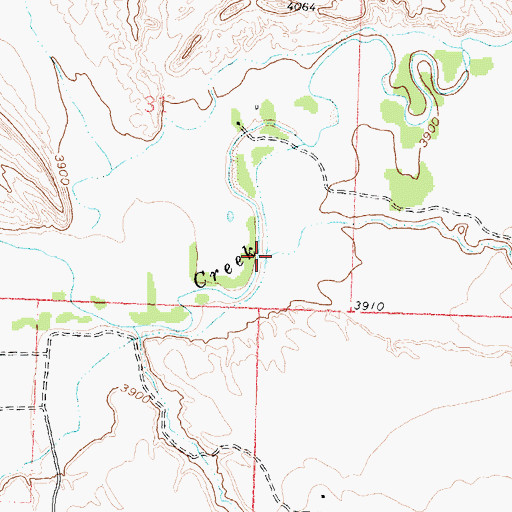 Topographic Map of Sheldon Gulch, WY