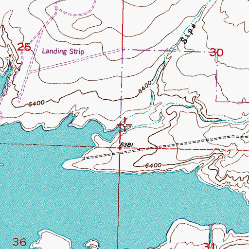 Topographic Map of Sips Creek, WY