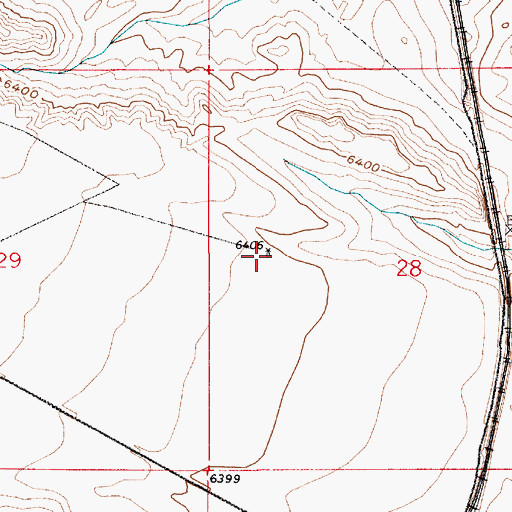 Topographic Map of South Triangle Windmill, WY