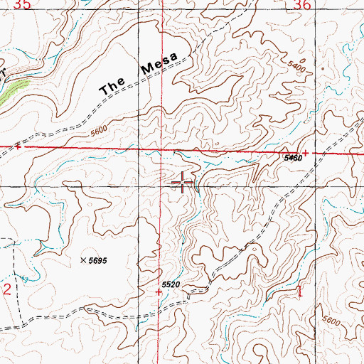 Topographic Map of Spangler Cabin, WY