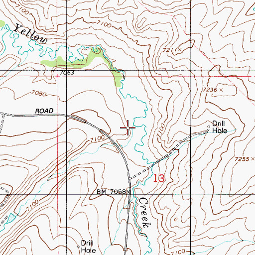 Topographic Map of Thief Creek, WY