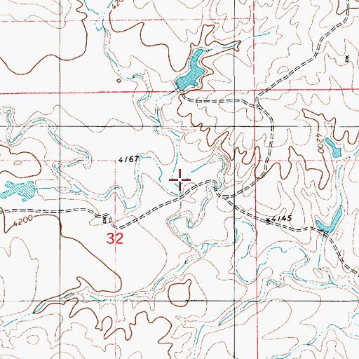 Topographic Map of Timber Draw, WY