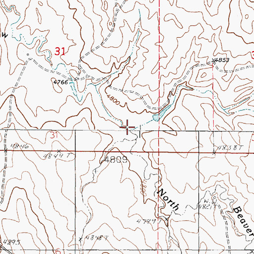 Topographic Map of Pinette Draw, WY