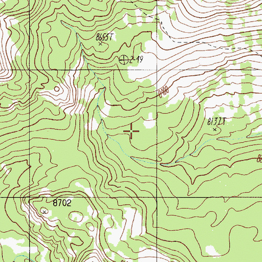 Topographic Map of Riverside Geyser, WY