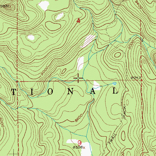 Topographic Map of Boday Creek, WY