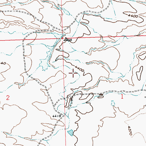 Topographic Map of Dempsey Canal, WY