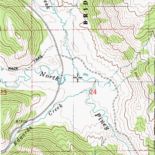 Topographic Map of Apperson Creek, WY
