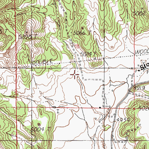 Topographic Map of Brown Canyon, WY