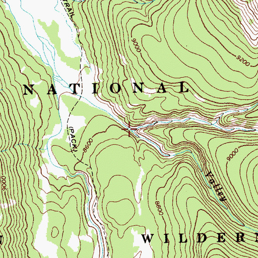 Topographic Map of Bruin Creek, WY