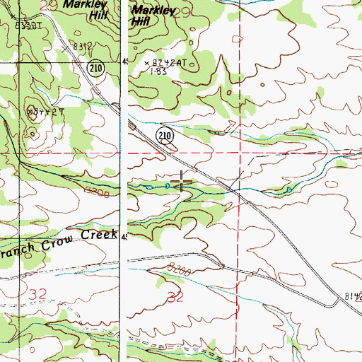Topographic Map of Camp Holiday, WY