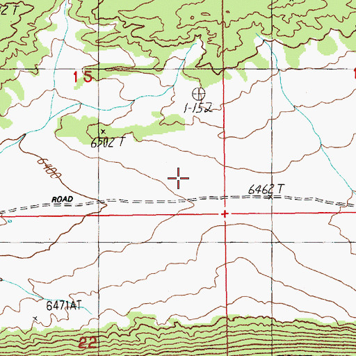 Topographic Map of Canyon Road Trail, WY