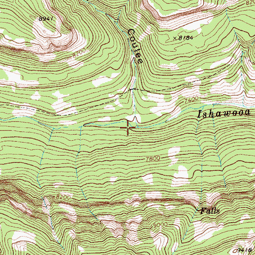 Topographic Map of Cut Coulee, WY