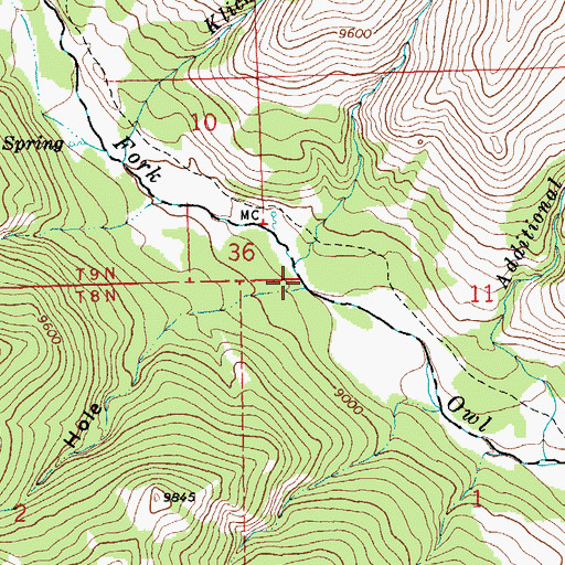 Topographic Map of Devils Hole, WY