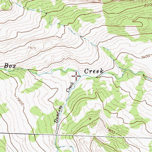 Topographic Map of Duncum Creek, WY