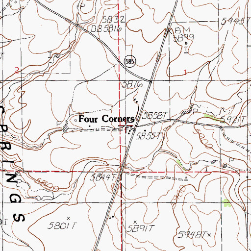 Four Corners (historical), WY