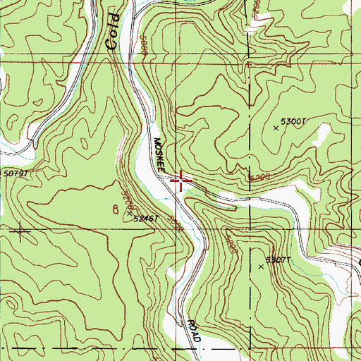Topographic Map of Grand Canyon, WY
