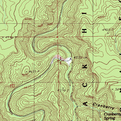 Topographic Map of Idol Gulch, WY