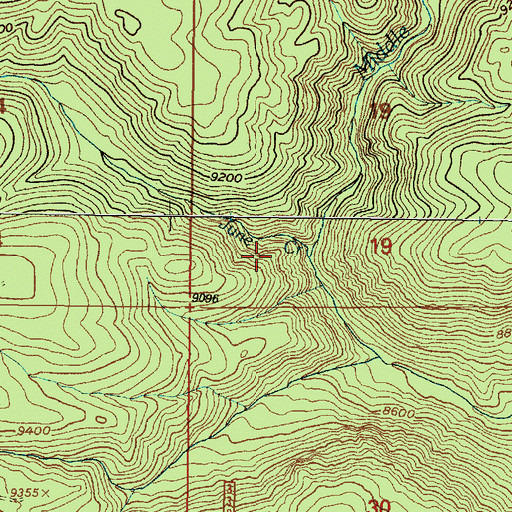 Topographic Map of June Creek, WY