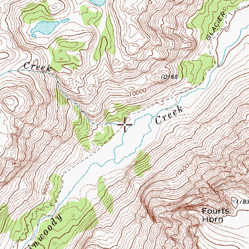 Topographic Map of Klondike Creek, WY