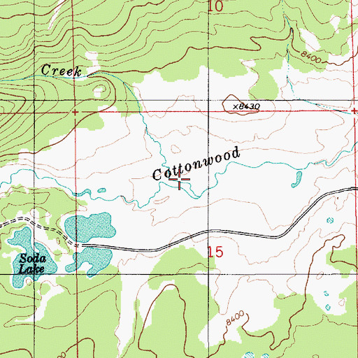 Topographic Map of Lander Creek, WY