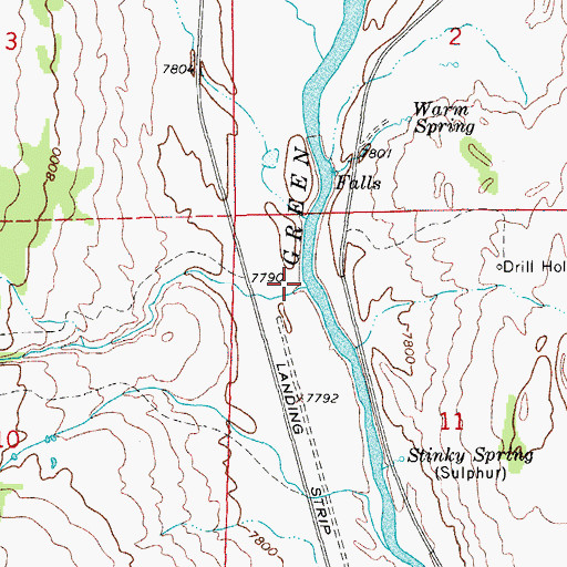 Topographic Map of Lime Creek, WY