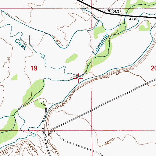 Topographic Map of Luman Creek, WY