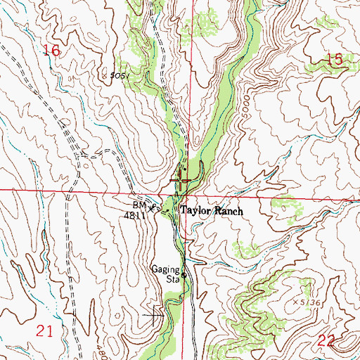 Topographic Map of Medicine Lodge Canyon, WY