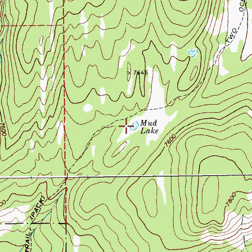 Topographic Map of Mud Lake, WY