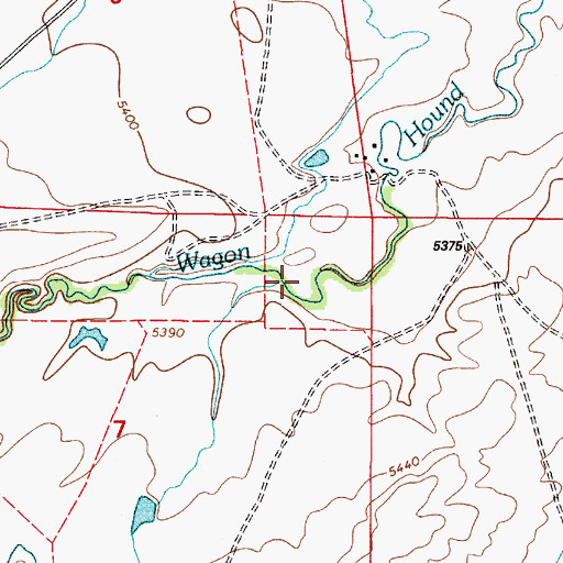 Topographic Map of Red Draw, WY