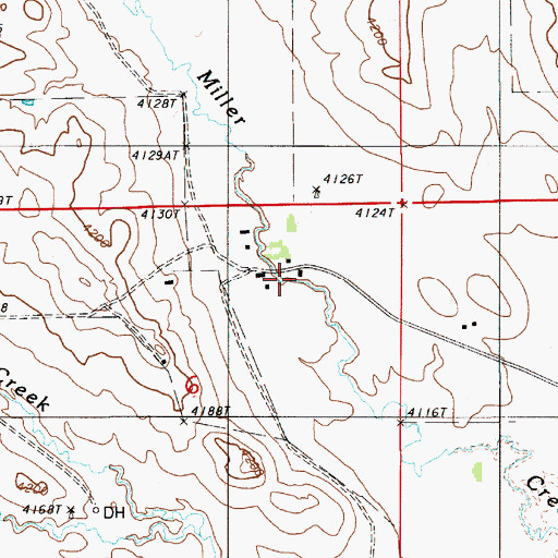 Topographic Map of Schuricht Ranch, WY