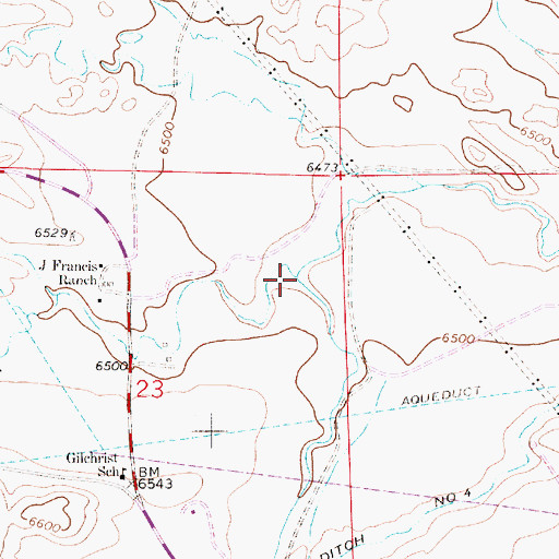 Topographic Map of South Crow Creek, WY