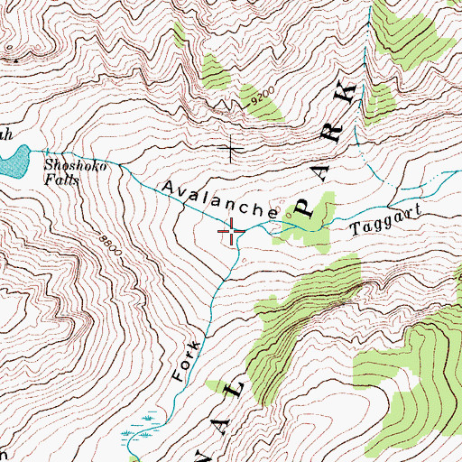 Topographic Map of South Fork, WY