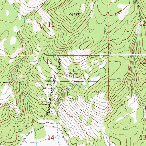 Topographic Map of Clear Creek Trail, WY