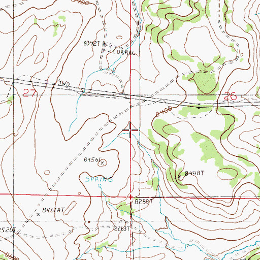 Topographic Map of Warren Livestock Summer Camp, WY