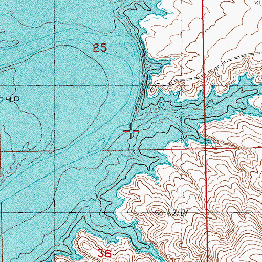 Topographic Map of Wildhorse Draw, WY