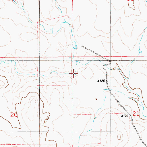 Topographic Map of Williamson Draw, WY