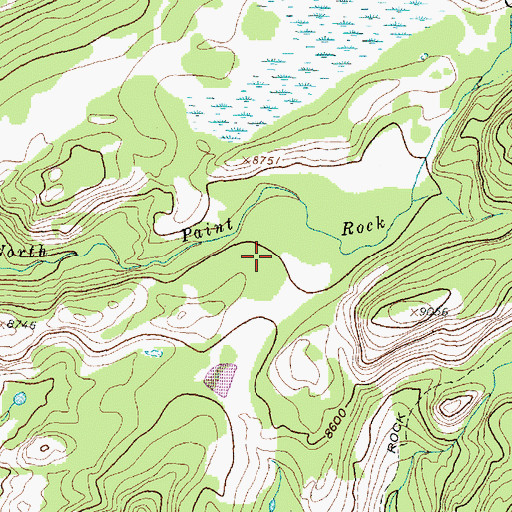 Topographic Map of Kinky White Trail, WY