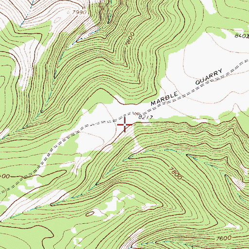 Topographic Map of Red Spring, WY