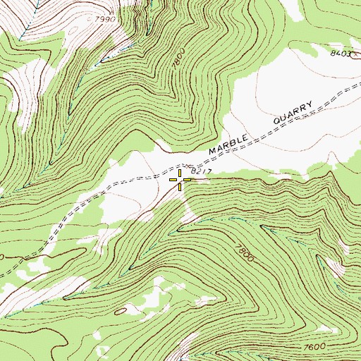Topographic Map of Red Spring, WY