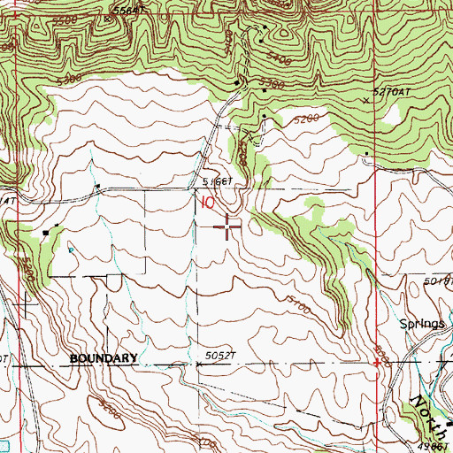 Topographic Map of Vista West Trailer Park, WY