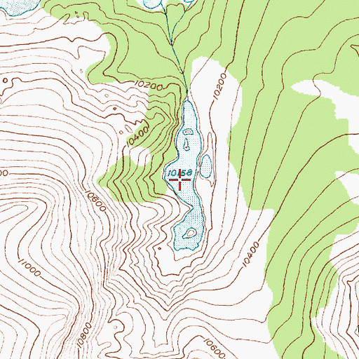 Topographic Map of Boulder Lake, WY